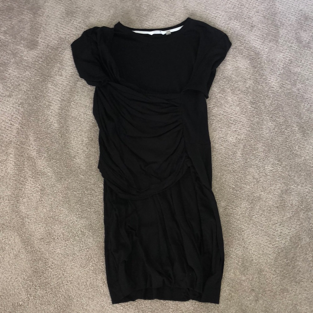 short sleeve dress (black)